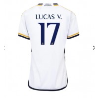 Fotballdrakt Dame Real Madrid Lucas Vazquez #17 Hjemmedrakt 2023-24 Kortermet